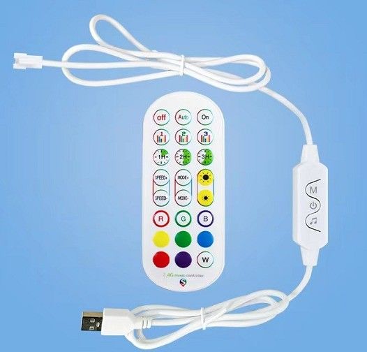 1.5M RGB colorido control remoto lámpara de suelo LED para dormitorio de decoración de la luz ambiente