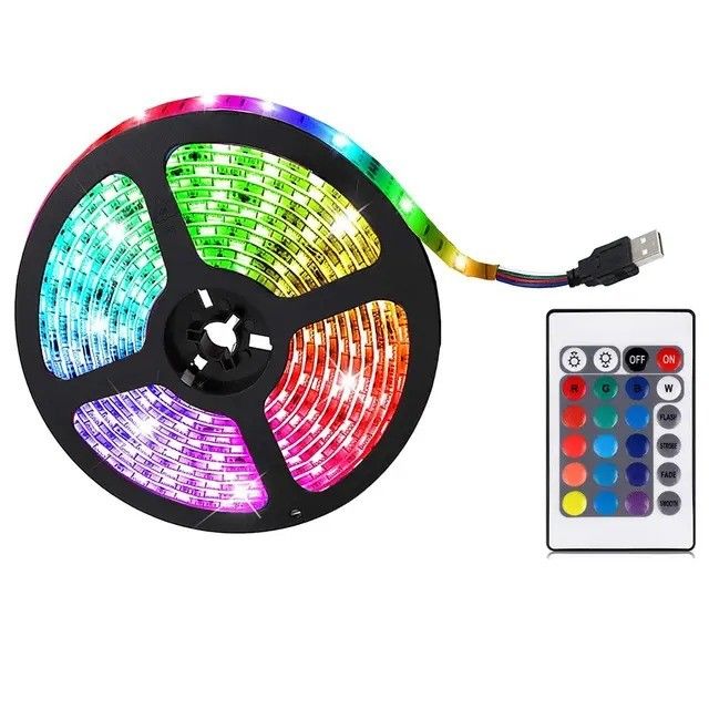 Luz de banda LED 5050 Smd Rgb impermeable 5m 10m 15m 60d/m Almacén flexible al aire libre