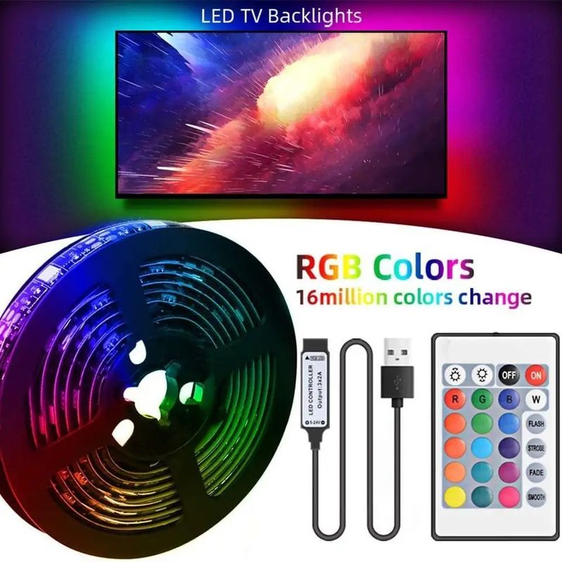 Luz de banda LED 5050 Smd Rgb impermeable 5m 10m 15m 60d/m Almacén flexible al aire libre