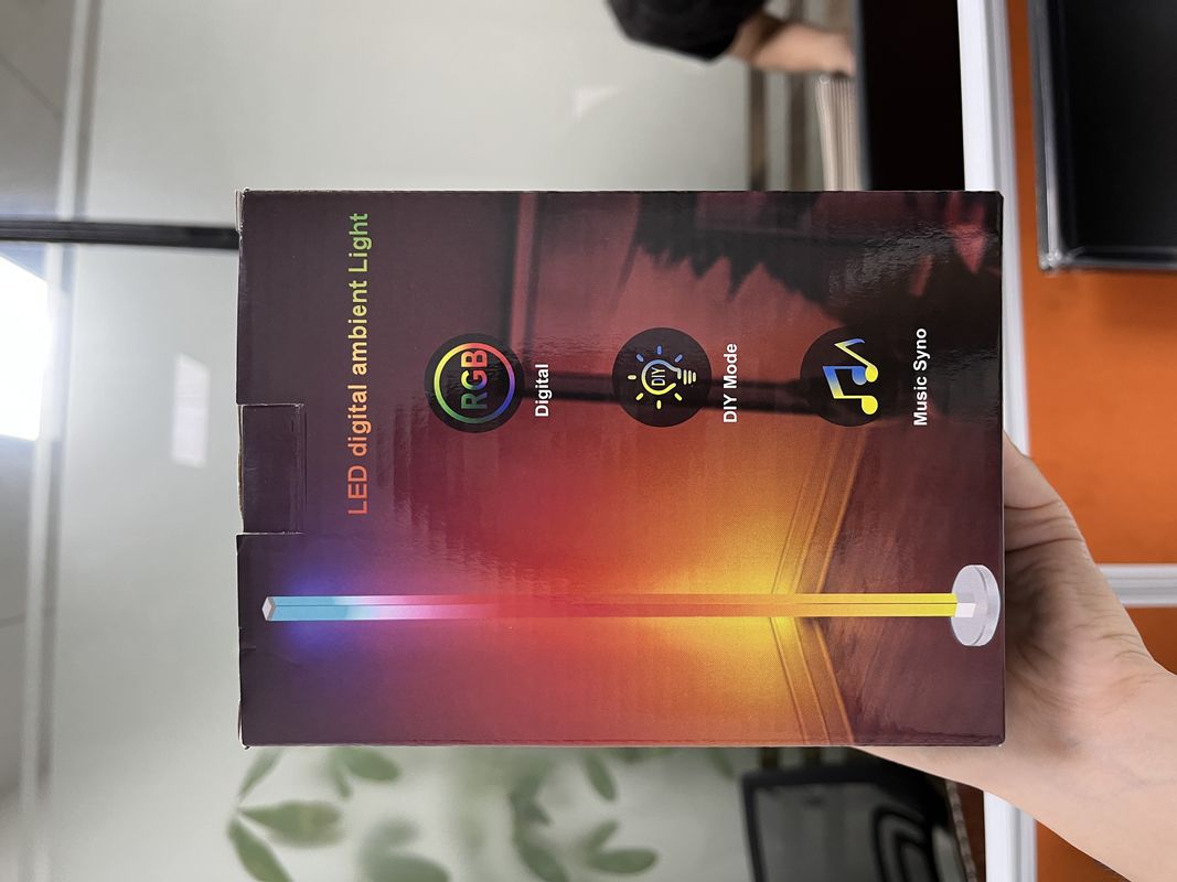 Lámpara de suelo de esquina LED RGB Casa.hotel.iluminación Función decorativa para sala de estar moderna