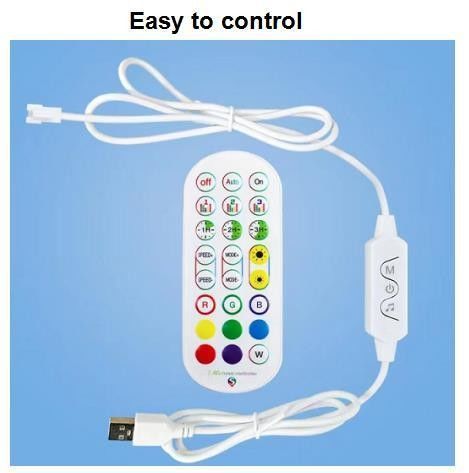 Luz de esquina compatible con Google Alexa Decoración moderna Soporte de Tuya controlado a distancia