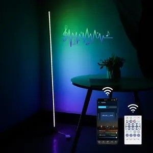 Aplicación Wifi Atmosphere personalizada y lámpara de suelo LED de control remoto para dormitorio de hogar inteligente