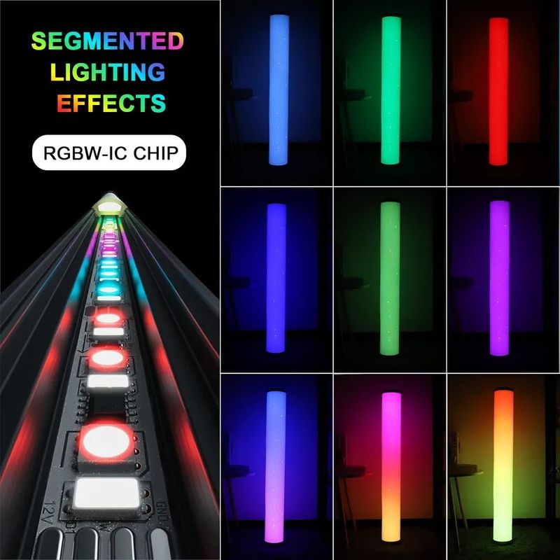 Iluminación moderna dormitorio App Wifi junto a la cama y esquina de control remoto Luz de piso de pie