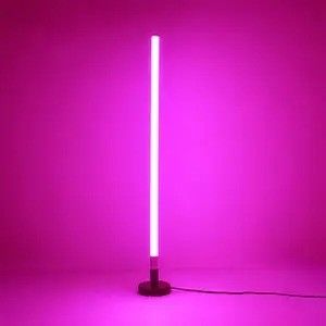 Luces de juegos RGB Sala de estar Ambiente Luz de estado de ánimo RGB Decoración Luces nocturnas de pie Led Lámpara de suelo de esquina Para envío directo