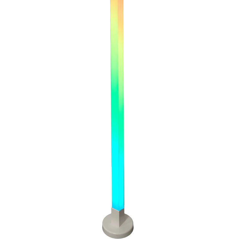 Color de sombra blanca Luz de piso de soporte moderno LED lámparas de piso RGB Iluminación moderna Tipo de artículo