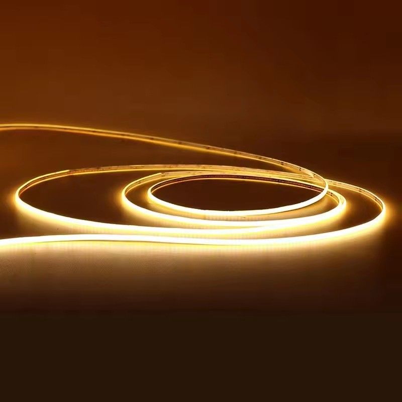3mm impermeable 2700k 6000k 12V 220v 5V Ultra delgado de ancho 400leds COB luz LED de banda con 3