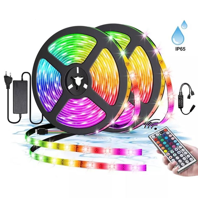 12V 5V 2835 5050 RGB WIFI Tuya Smart LED Light Strips Sincronización de música para decoración de hogares inteligentes