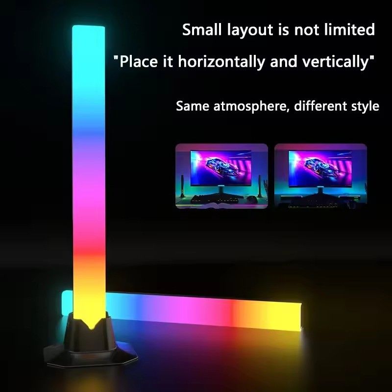 18LEDS cambio de color RGB RGBIC lámpara de suelo para decoración de dormitorio en 30cm y 50cm Tamaños