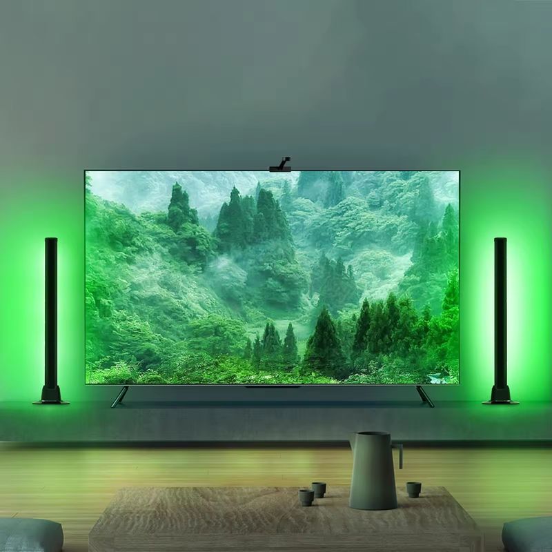 18LEDS cambio de color RGB RGBIC lámpara de suelo para decoración de dormitorio en 30cm y 50cm Tamaños