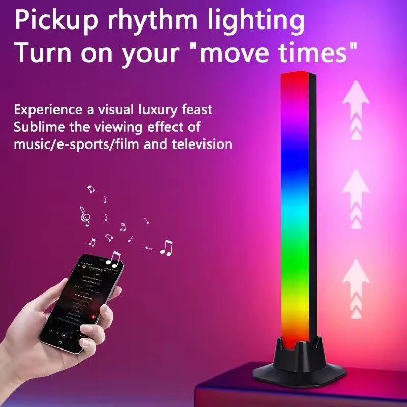18LEDS cambio de color RGB RGBIC lámpara de suelo para decoración de dormitorio en 30cm y 50cm Tamaños