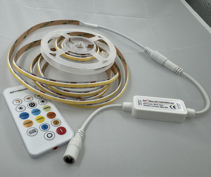 Bandas de LED COB DC24V CRI90 312LEDs/m IP33 IP40 IP44 con iluminación completa estable de 10m