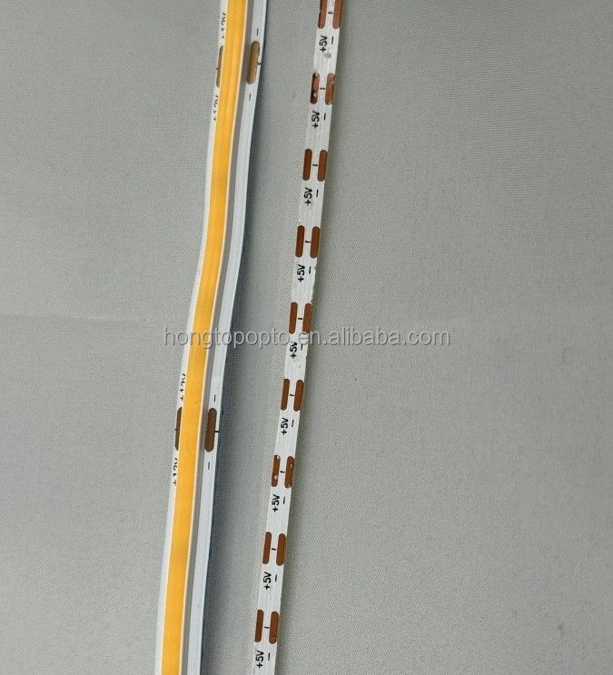 Lámpara Eficiencia luminosa 90lm/w 1000lm Super estrecho COB LED Luces de banda 3mm 400LEDs/m