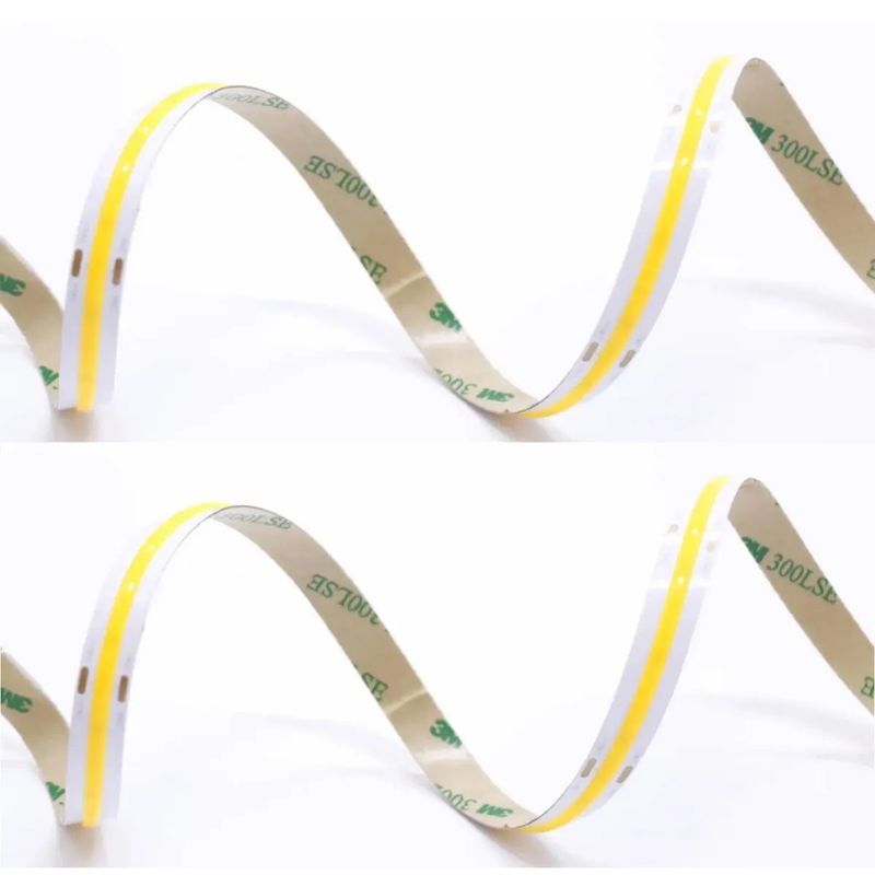 COB CRI 90 8MM 5MM LED Light Strip para la ventana delantera de la tienda Double PCB Support Dimmer