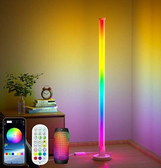 80 CRI Led Dormitorio Esquina Luz Ambiental con control remoto y función de carga