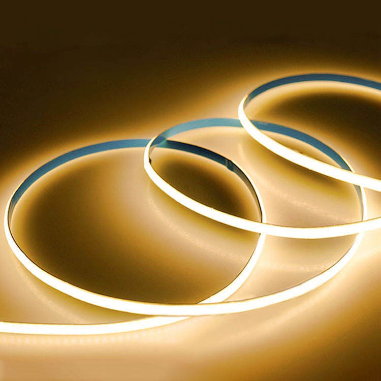 Iluminación de interiores de color blanco caliente COB LED de 8 mm de ancho con FPC LED material de resistencia
