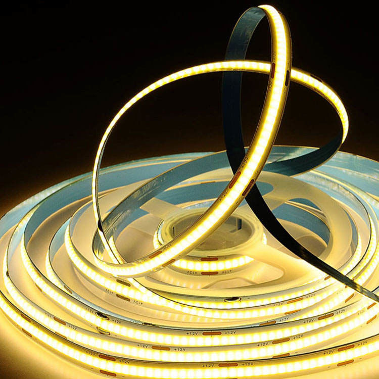 Iluminación de interiores de color blanco caliente COB LED de 8 mm de ancho con FPC LED material de resistencia