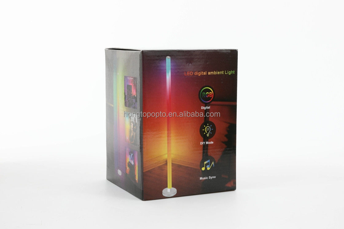 Control de aplicaciones DIY lámpara de piso de esquina LED iluminación multicolor para el dormitorio de bar sala de juegos