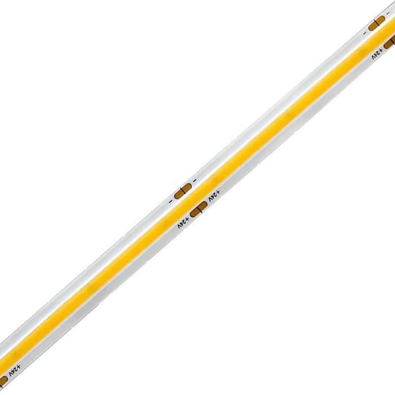 Alto flujo luminoso 1000lm COB LED de luz de banda para 12V 24V Solución de iluminación flexible
