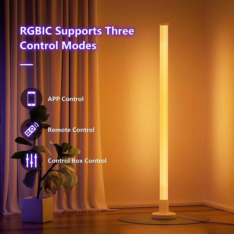 Lámpara de esquina de suelo LED para sala de estar 35*35*1500mm