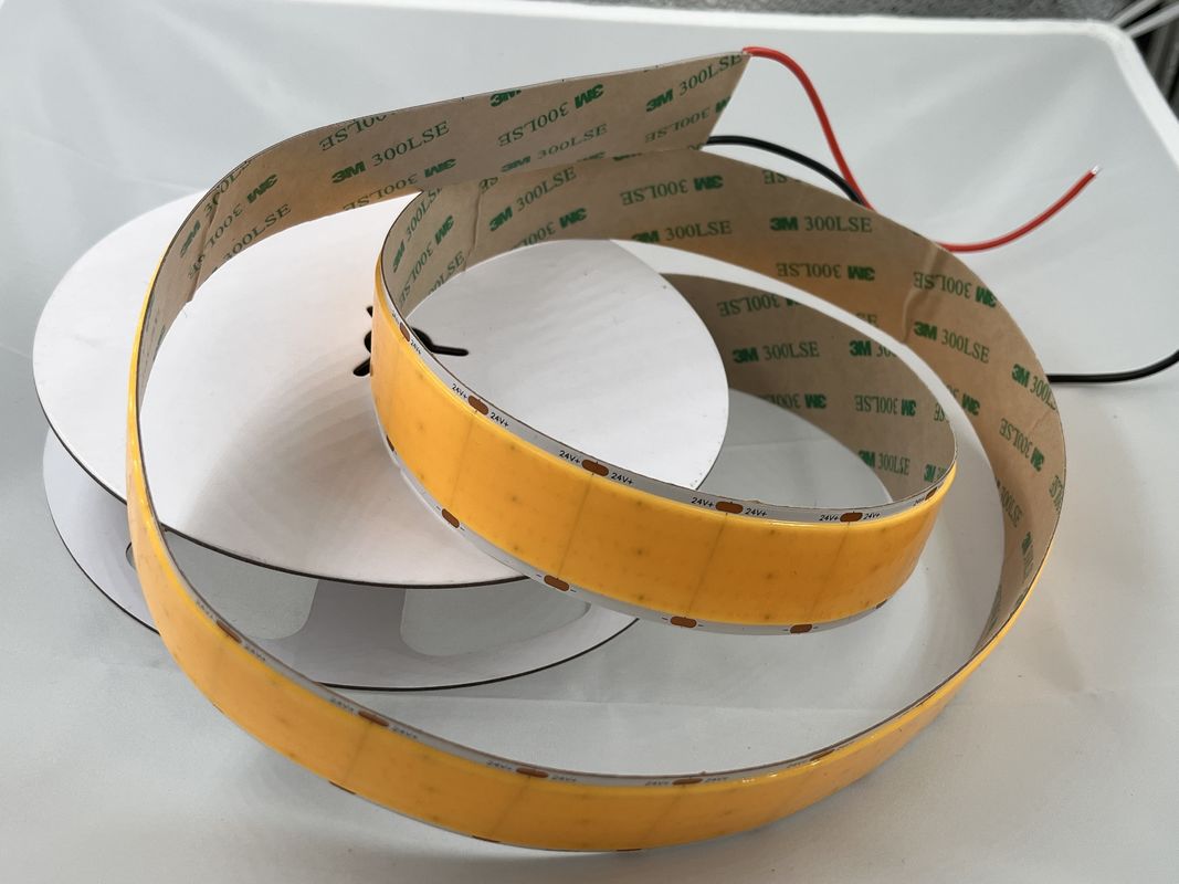 1600 LEDs 24V 2700K 3000K 4000K 6000K de un solo color de corte Cob Led Band 30mm de ancho