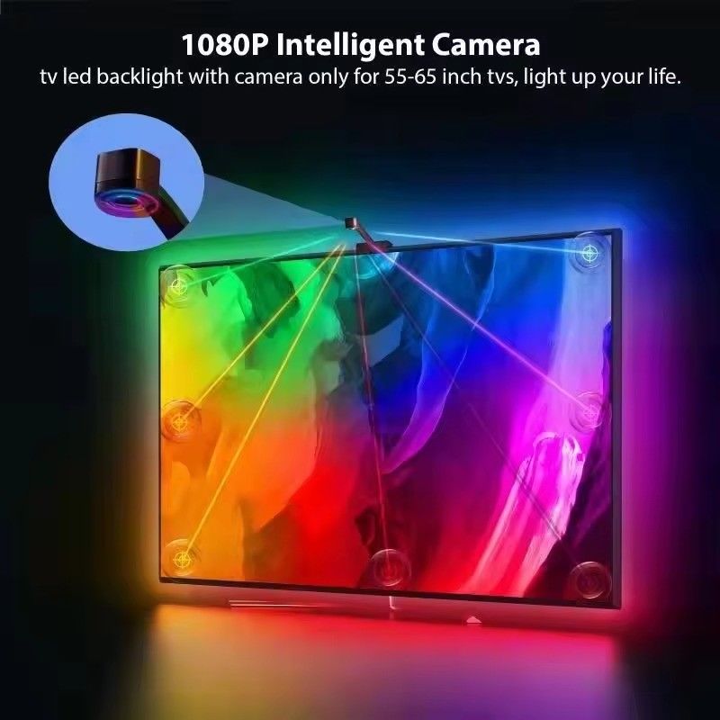 Tecnología de conectividad DC Wifi TV de inmersión de luz LED para 65-75 pulgadas Asistente