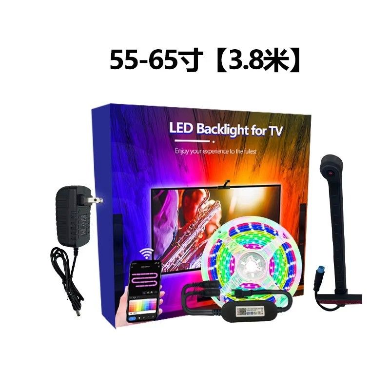 55-65 pulgadas Alexa Google Home Ambient Smart App Wifi TV de inmersión LED Reverso 3.8m 12.5ft ROLL con cámara