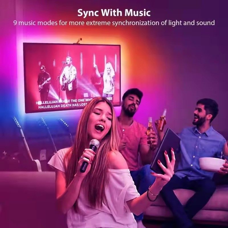 55-65 pulgadas Alexa Google Home Ambient Smart App Wifi TV de inmersión LED Reverso 3.8m 12.5ft ROLL con cámara