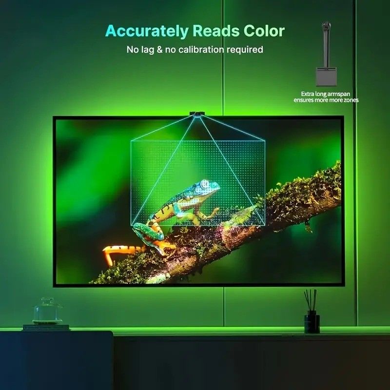 Tipo de LED Smd5050 Led Chip Atmosphere 16.4ft LED Strip Sincronización con la música de pantalla para Google TV