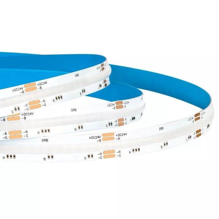 Luz de banda flexible RGB 756leds COB DC 12V LED con eficiencia luminosa de 100lm/w