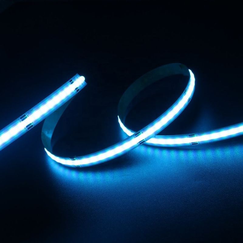 756LED RGB 10mm de ancho COB LED Strip Light Direct Support Dimmer y amplio rango de voltaje
