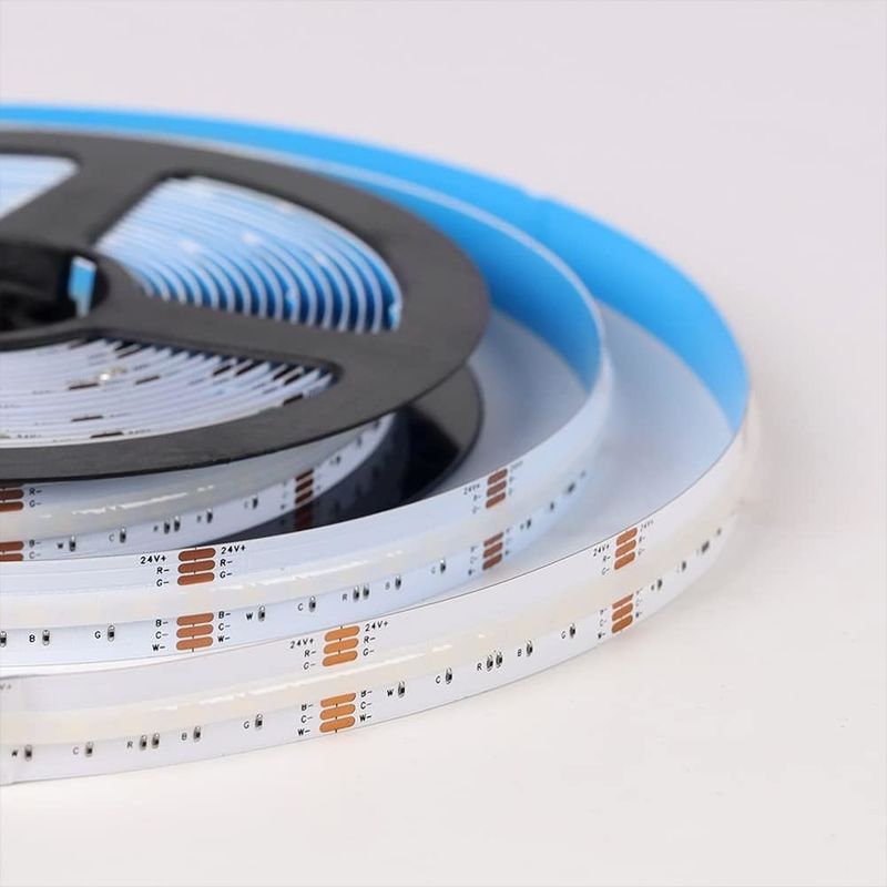 0.15kg 840 leds de 12 mm de ancho RGBCCT DC24V COB luz de banda LED para fines decorativos 3