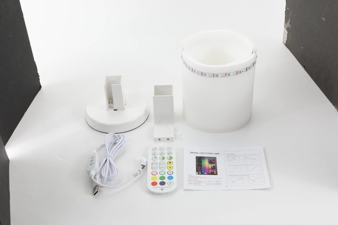 Material ABS lámpara de suelo LED de ambiente para el hogar DC 5V Voltado de entrada Diseño moderno nórdico