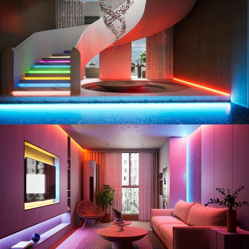 100lm/w Lámpara Eficiencia luminosa RGBW 784leds Smart COB Led Strip para decoración del hogar