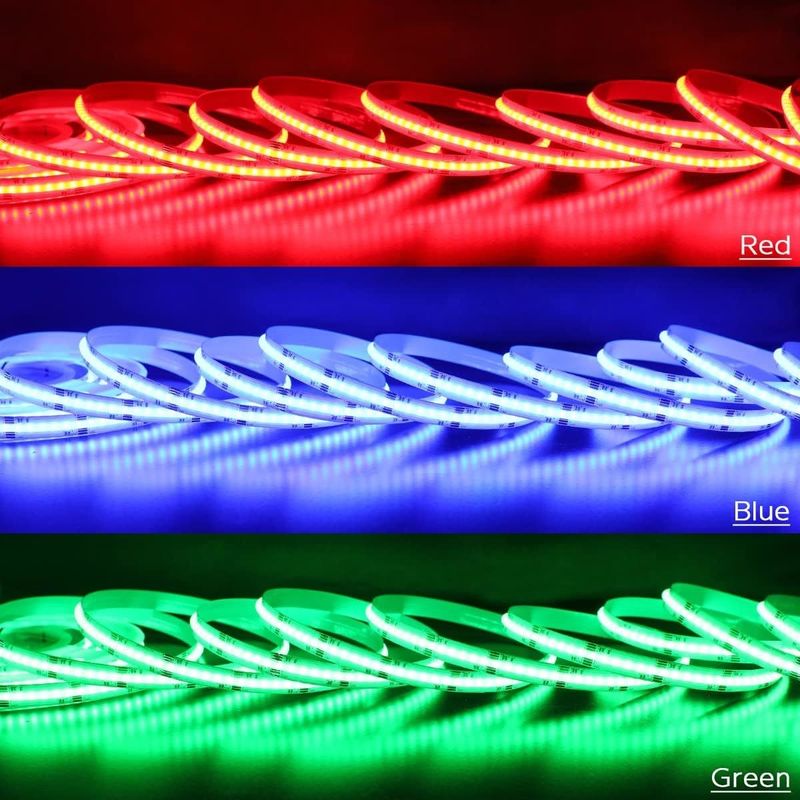 Lámparas de banda LED de 24V RGBCCT COB 840LED para iluminación interior decorativa del paisaje