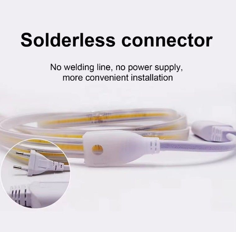Luz de banda LED de COB a prueba de agua 3000K 4000K 6500K 220V 110V Dimmer de apoyo -45 50 Temperatura de trabajo