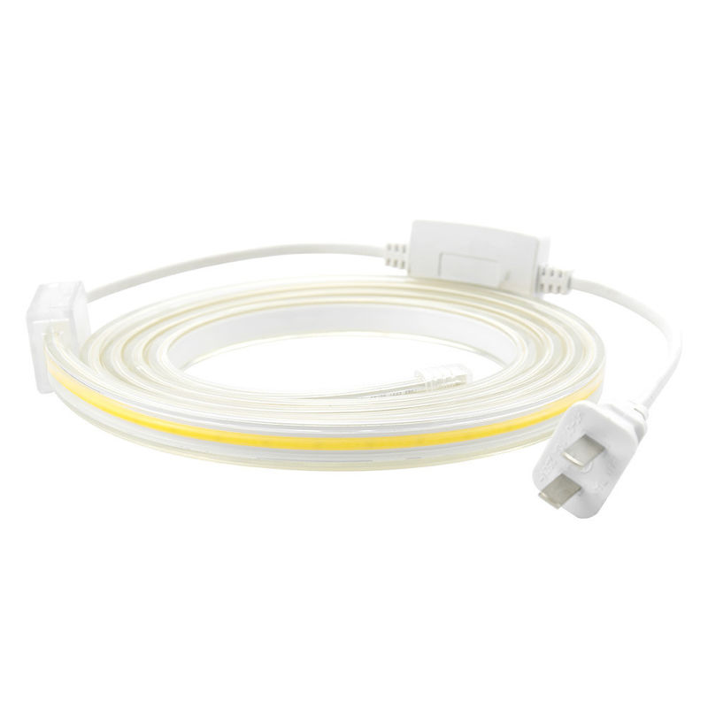 Luz de banda LED de alta tensión flexible COB IP65 impermeable 50M 100M por carrete con 30000 horas de vida útil y 80 CRI
