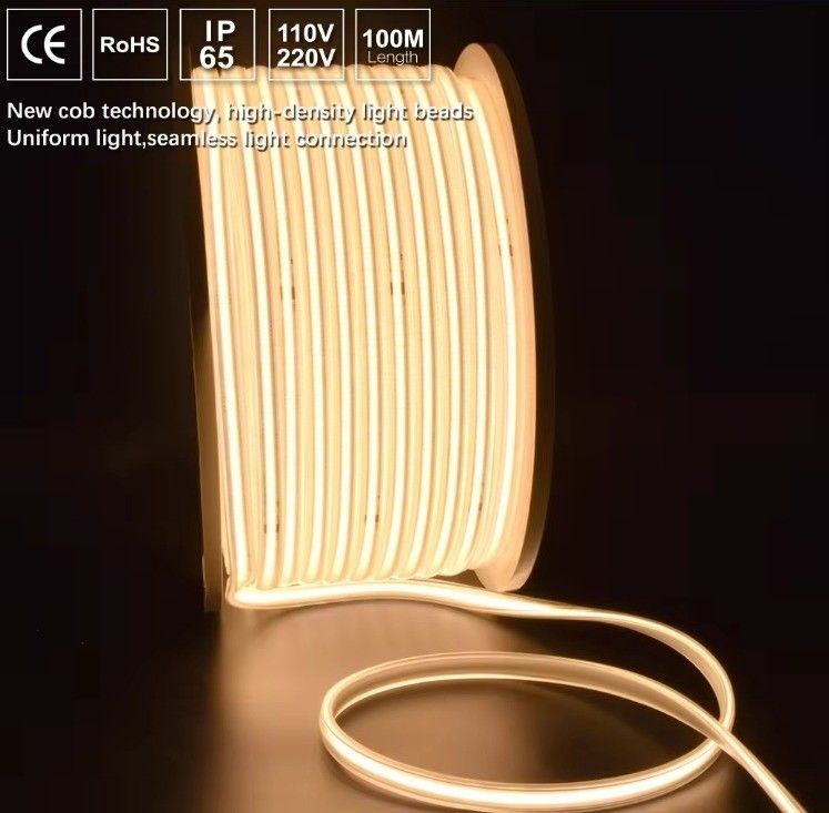 COB luz LED de banda resistente al agua IP65 220V 110V 2- Temperatura de color 2700K/3000K/4000K/6000K