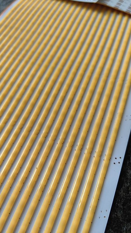 Super delgado de 3 mm de ancho de cobre PCB Cob Strips luz para la decoración de oficinas interiores al aire libre