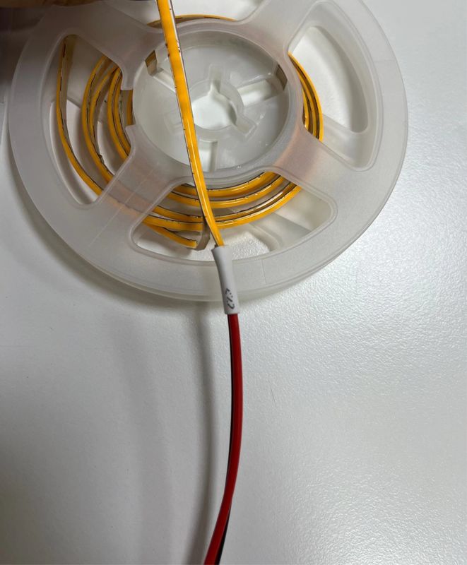 Super delgado de 3 mm de ancho de cobre PCB Cob Strips luz para la decoración de oficinas interiores al aire libre