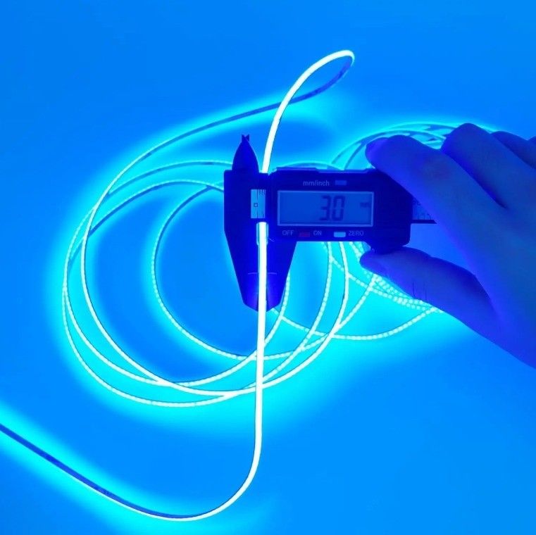 DC 12V 24V 5V Ultra estrecho 3mm sin puntos COB luz de banda LED para iluminación flexible