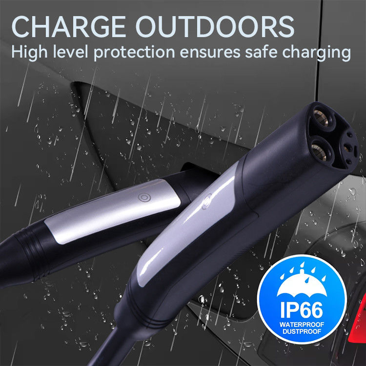 3.7 Kw EV cargador 5m Tipo 2 conector de carga femenino con luz de indicador LCD