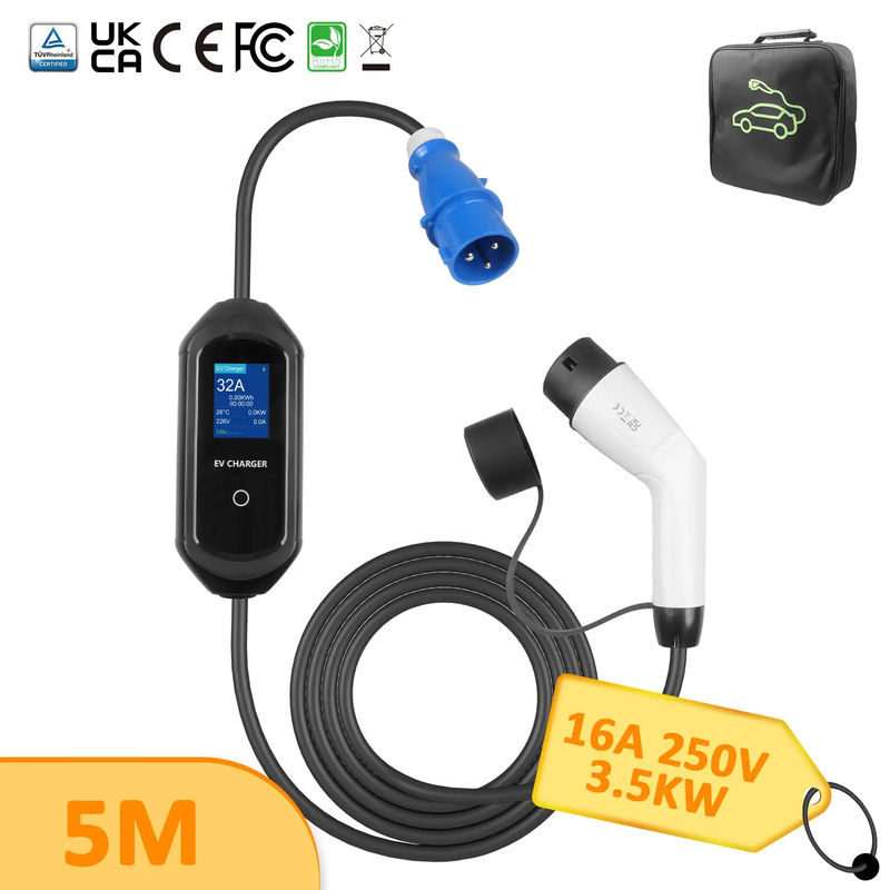 Cargador de vehículos eléctricos de tamaño único de 45X28X18 Cm para cargar en un rango de temperatura de -30C a 55C